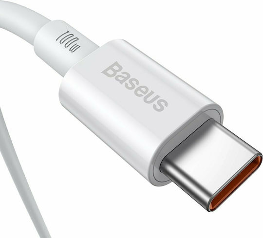 Baseus Superior USB 2.0 Cable USB-C Male - USB-C 100W PD White 1m CATYS-B02