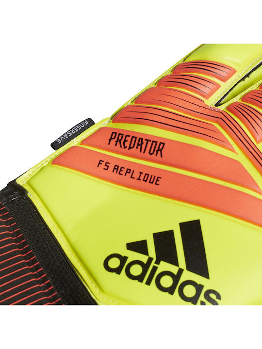 adidas Predator Fingersave Replique Adults Goalkeeper Gloves Yellow