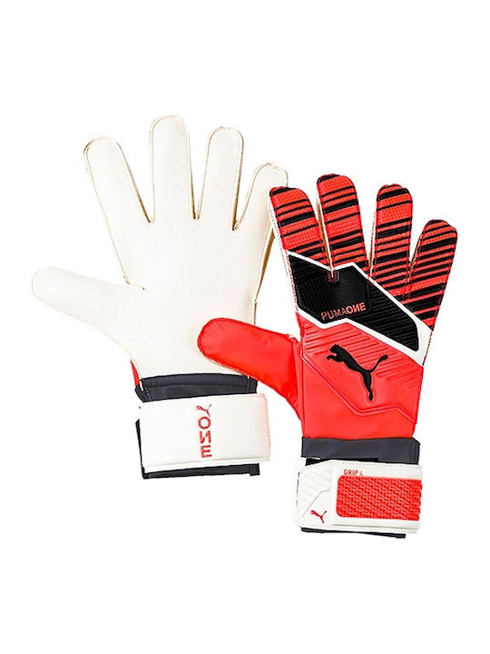 PUMA One Grip 4 Γάντια Τερματοφύλακα Ενηλίκων Κόκκινα