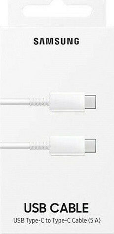 Samsung USB 2.0 Cable USB-C Male - USB-C 45W White 1m EP-DN975BWEGWW