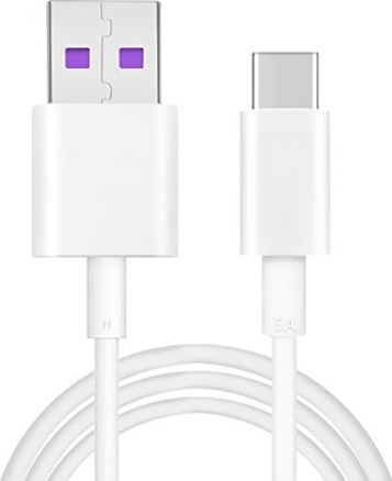 Huawei AP71 USB 2.0 Cable USB-C male - USB-A 40W Λευκό 1m 04071497 Bulk