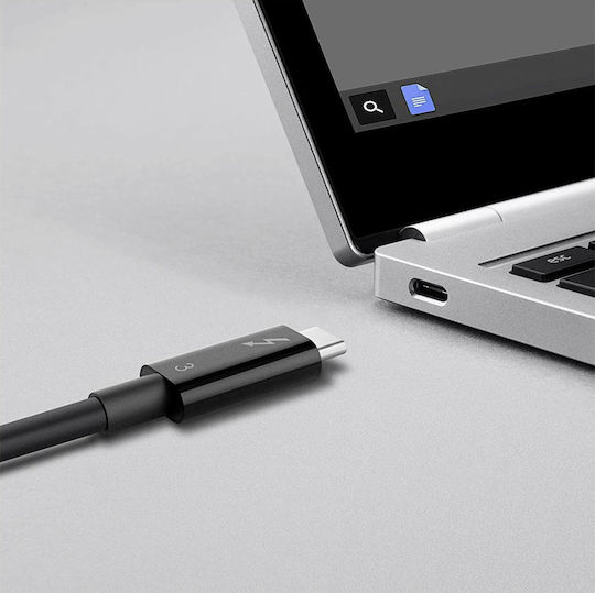 Belkin Thunderbolt 3 Cable 100W Μαύρο 0.8m (F2CD084bt0.8MBK)