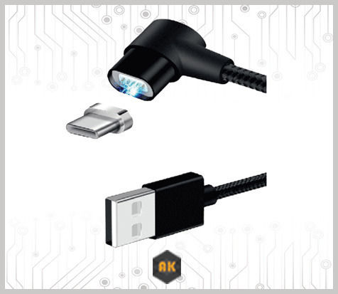 Bridge Cable Bridge Cable Braided USB 2.0 Cable USB-C Male - USB-A Black 1.5m 30647
