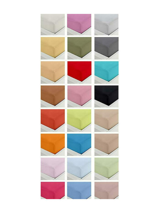 Sunshine Sheet Semi Double with Elastic 120x200+20cm. Menta 152 Mauve 10