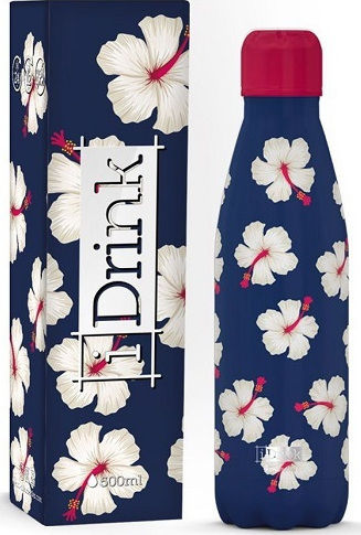I-Total i Drink Bottle Thermos Stainless Steel BPA Free 500ml Multicolour