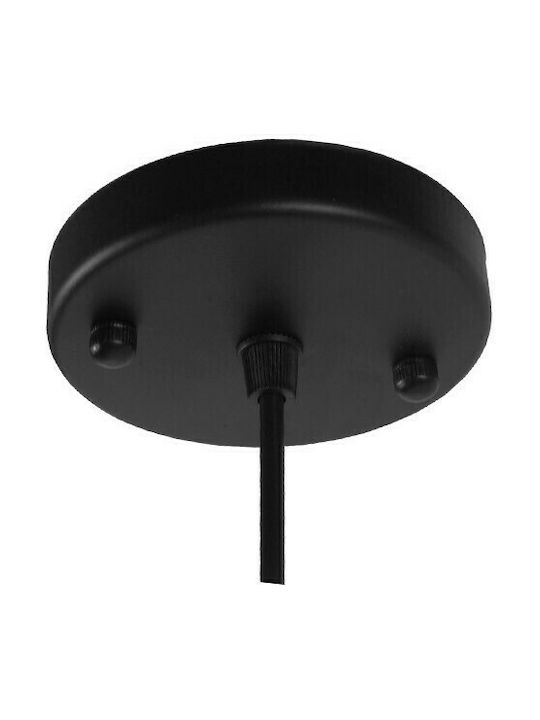 GloboStar Camber Pendant Light Black Grid with Socket E27 11cm