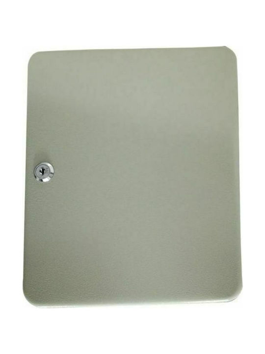 Artekko Wall Key Holder Metallic 20 Positions 20 positions with Lock 20x8x16cm