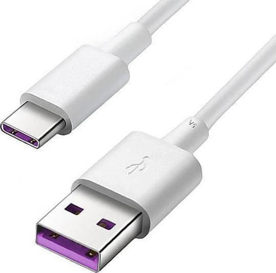Huawei AP71 USB 2.0 Cable USB-C male - USB-A Λευκό 1m Bulk