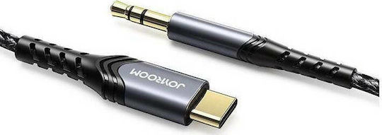 Joyroom SY-A03 Braided USB 2.0 Cable USB-C Male - 3.5mm Black 1m