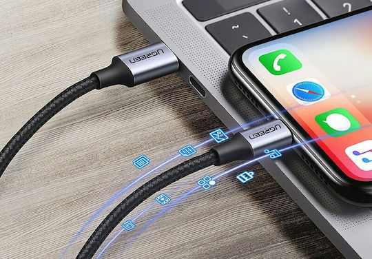 Ugreen US304 Braided USB-C to Lightning Cable 20W Black 1m (60759)