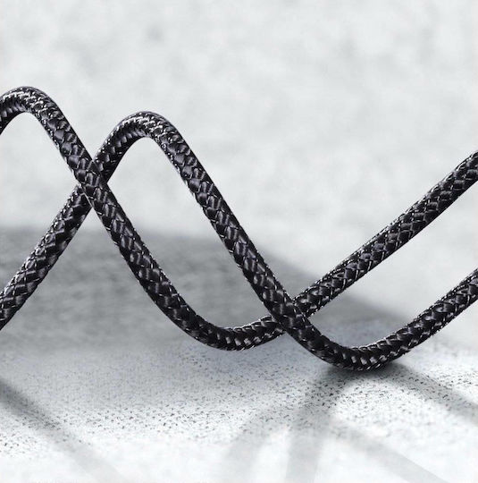 Joyroom SY-A03 Braided USB 2.0 Cable USB-C Male - 3.5mm Black 1m