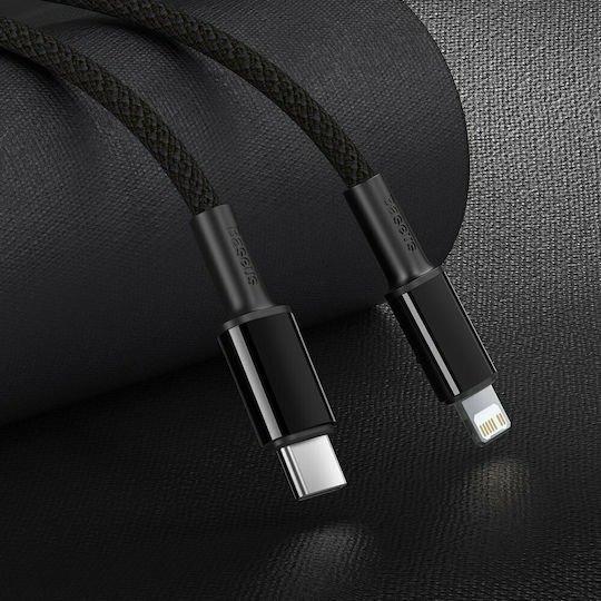 Baseus High Density Braided USB-C to Lightning Cable 20W Black 2m (CATLGD-A01)
