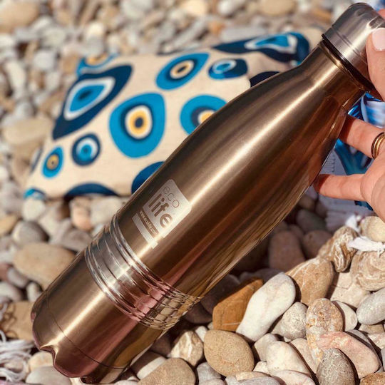 Ecolife Thermos Bottle Stainless Steel BPA Free 750ml Brown