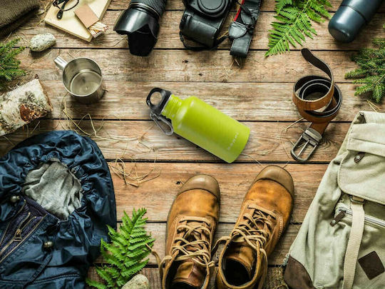 Beper Insulated Flask Bottle Thermos Stainless Steel BPA Free 500ml Green