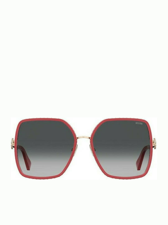 Moschino Sonnenbrillen mit Rot Rahmen und Schwarz Verlaufsfarbe Linse MOS096/S AYO/9O