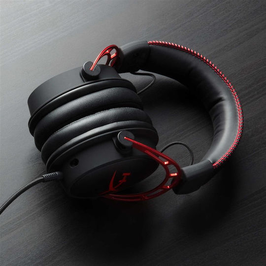HyperX Cloud Alpha Over Ear Gaming Headset with Connection 3.5mm / 2x3.5mm Red
