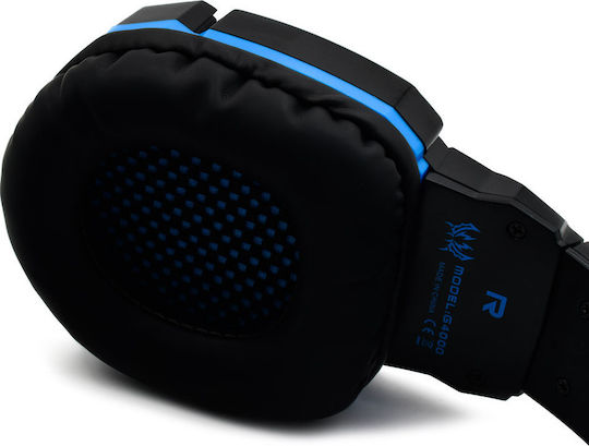 Kotion Each G4000 Over Ear Gaming Headset με σύνδεση 3.5mm / USB Μπλε