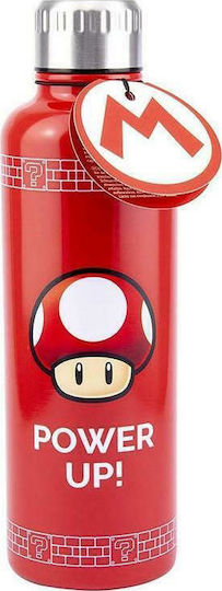 Paladone Super Mario Power Up Μπουκάλι Θερμός Ανοξείδωτο 500ml Κόκκινο
