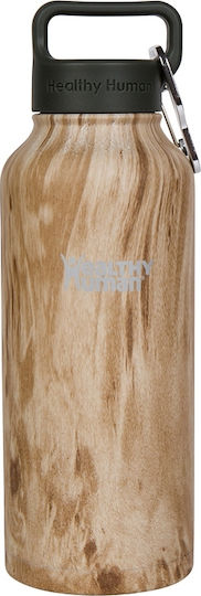 Healthy Human Stein Bottle Stainless Steel Thermos Bottle BPA Free 620ml Beige