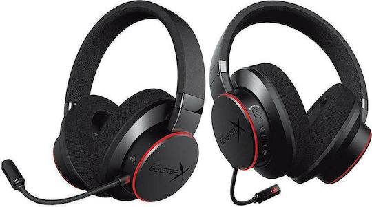 Creative Sound BlasterX H6 Über Ohr Gaming-Headset mit Verbindung 3,5mm / USB Schwarz