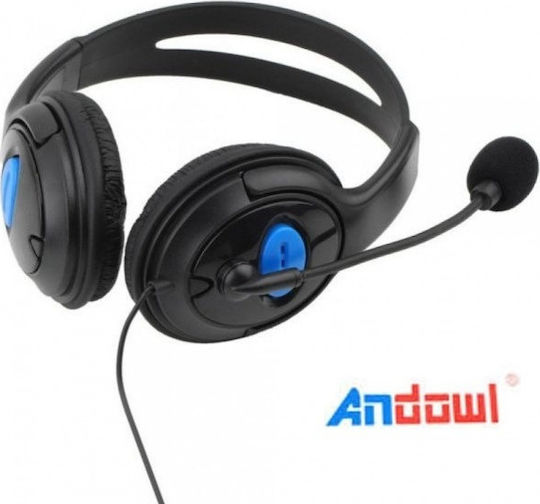 Andowl PS4 On Ear Gaming Headset με σύνδεση 3.5mm for PC / PS4 / XBOX