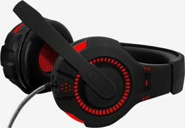 Komc G301 Over Ear Gaming Headset με σύνδεση USB Red