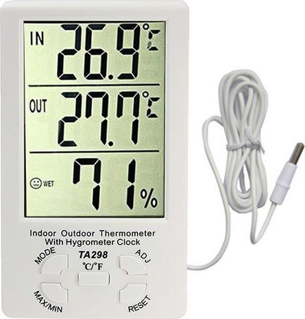 Factory Digital Thermometer & Hygrometer for Indoor & Outdoor Use