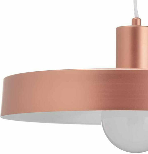 Aca Domenica Hängelampe Kupfer Glocke mit Fassung E27 36x120cm.