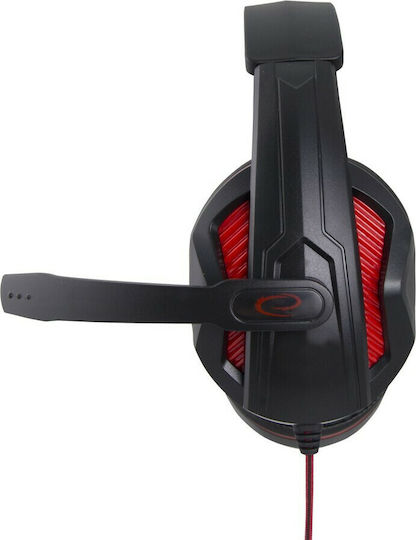 Esperanza Arrow Over Ear Gaming Headset με σύνδεση 2x3.5mm Κόκκινο