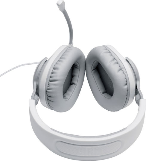 JBL Quantum 100 Over Ear Gaming Headset με σύνδεση 3.5mm Λευκό