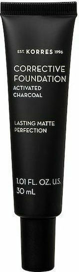Korres Activated Charcoal Corrective Mousse Foundation SPF15 ACF4 30ml