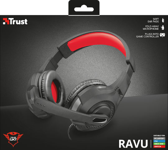 Trust GXT 307 Ravu Over Ear Gaming Headset με σύνδεση 3.5mm