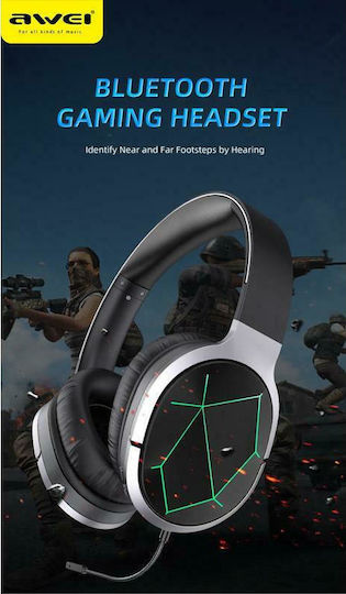 Awei RGB A799BL Ασύρματο Over Ear Gaming Headset με σύνδεση Bluetooth