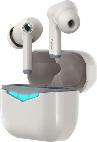 Edifier GM3 In-ear Bluetooth Handsfree Căști cu Rezistență la Transpirație și Carcasă de Încărcare Alb