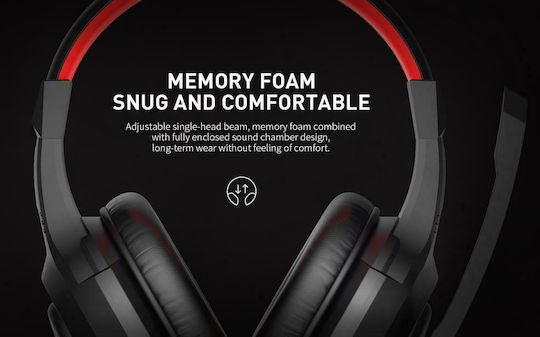 Havit H2031D Over Ear Gaming Headset με σύνδεση 3.5mm / USB