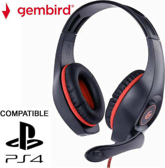 Gembird GHS-05-R Peste ureche Gaming Headset cu conexiune 3,5mm Negru