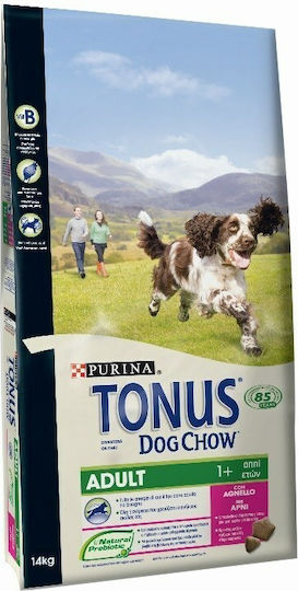 Dog Chow 14kg Dry Food Gluten-Free for Adult Dogs with Lamb