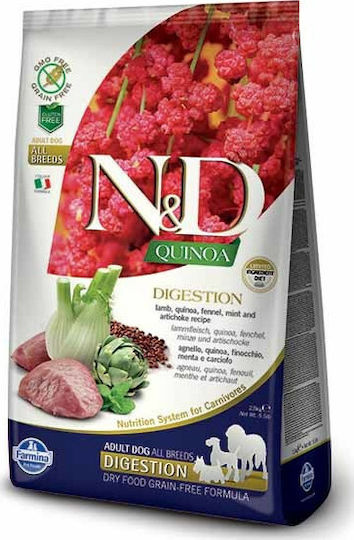 Farmina N&D Quinoa Digestion 2.5kg Dry Food Grain-Free for Adult Dogs with Lamb