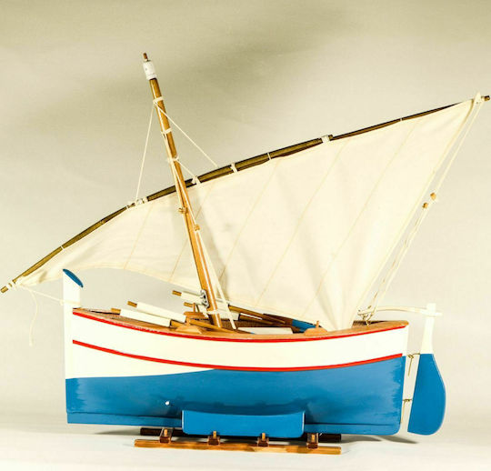 Vintage Weihnachtsboot Segelboot Holz 45x42cm