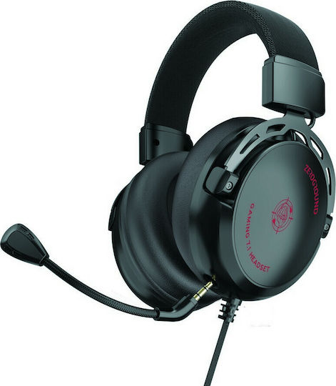 Zeroground HD-3300G IKEDA v2.0 Über Ohr Gaming-Headset mit Verbindung 3,5mm / USB Schwarz