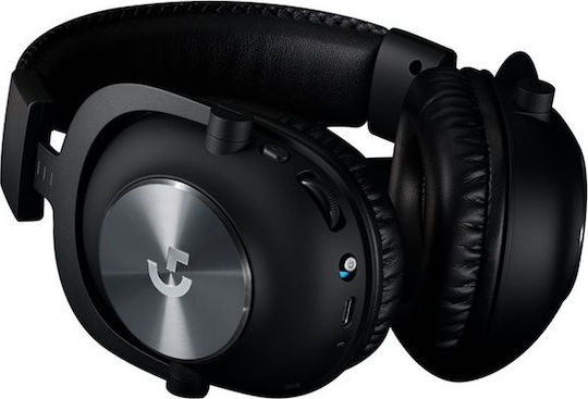Logitech G Pro X Ασύρματο Over Ear Gaming Headset με σύνδεση USB