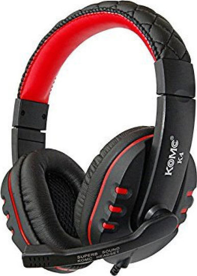 Komc K4 Über Ohr Gaming-Headset mit Verbindung 3,5mm Schwarz