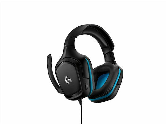 Logitech G432 7.1 Over Ear Gaming Headset with Connection 3.5mm / USB Blue