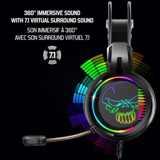 Spirit of Gamer Elite H10 Über Ohr Gaming-Headset mit Verbindung 3,5mm / USB Schwarz