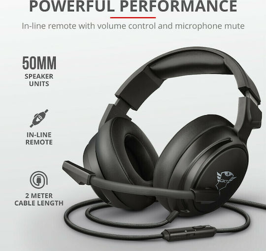 Trust GXT 433 Pylo Over Ear Gaming Headset with Connection 3.5mm