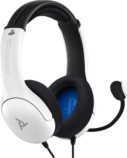PDP LVL40 PS4/PS5 Over Ear Gaming Headset με σύνδεση 3.5mm Λευκό for PS4 / PS5