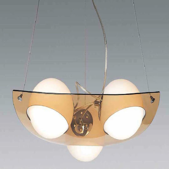 Luma Lustră Galben Miere cu Dulie E14, E.14 50cm.
