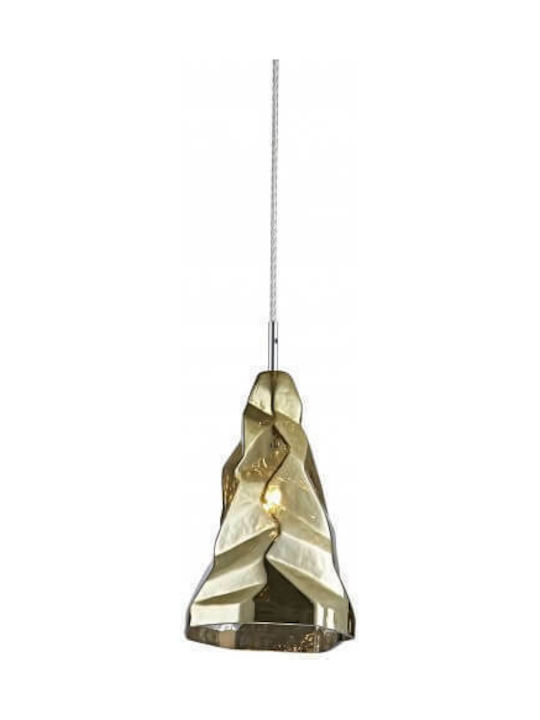 Home Lighting Κρεμαστό Φωτιστικό Χρυσό με Ντουί E14