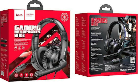 Hoco W103 Über Ohr Gaming-Headset mit Verbindung 3,5mm Schwarz