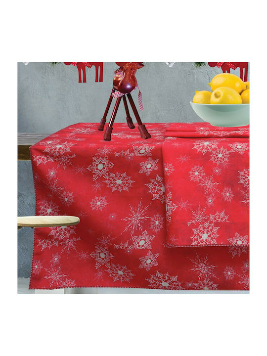 Das Home 0553 Christmas Tablecloth Fabric Red L140xW140cm. 426314105553